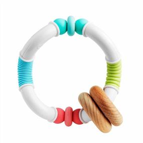img 3 attached to Bend, Twist And Soothe: Munchkin Sili Twisty Teether Toy For Your Baby'S Teething Needs