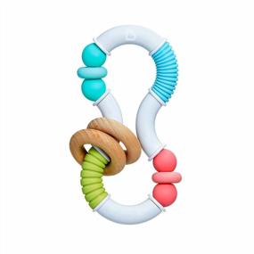 img 4 attached to Bend, Twist And Soothe: Munchkin Sili Twisty Teether Toy For Your Baby'S Teething Needs