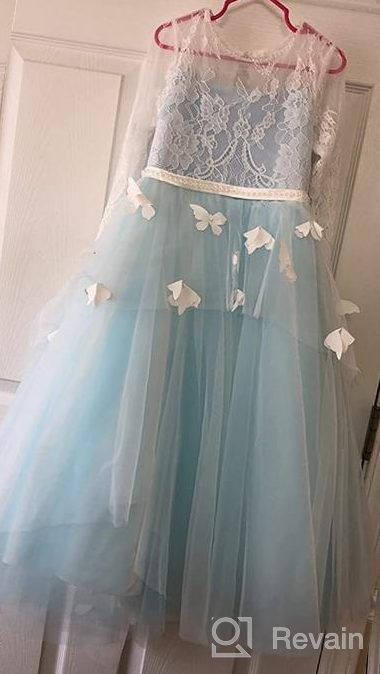 img 1 attached to Carat Lovely Communion Dresses 👗 with Sleeves - Perfect for Girls' Clothing review by Yvonne Mok