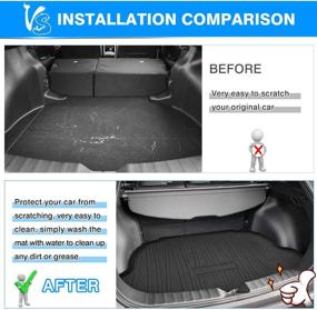 img 1 attached to 🚗 Mixsuper Custom Fit Cargo Liner for Toyota Corolla Cross 2022 (JBL Subwoofer-Free Models) All-Weather Rear Trunk Floor Mat – Not Compatible with Toyota Corolla