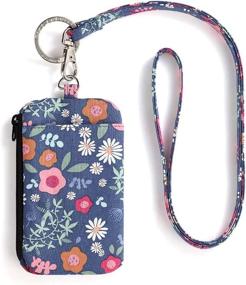 img 3 attached to Fashionable MNGARISTA Zip ID Case Lanyard Wallet With Signature Cotton Purse And ID Holder - Ideal For Enhancing Your Style And Convenience