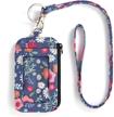 fashionable mngarista zip id case lanyard wallet with signature cotton purse and id holder - ideal for enhancing your style and convenience logo