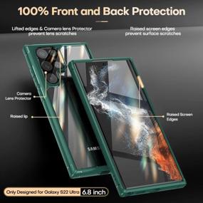 img 2 attached to Ultimate Protection With TAURI Clear Shockproof Samsung S22 Ultra Case - Military Grade Cover Compatible With Galaxy S22 Ultra 5G