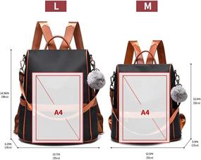 img 2 attached to 🎒 Women's Fashion Backpack with Anti-Theft, Lightweight Shoulder Straps, and Matching Wallet - Trendy Handbags Collection