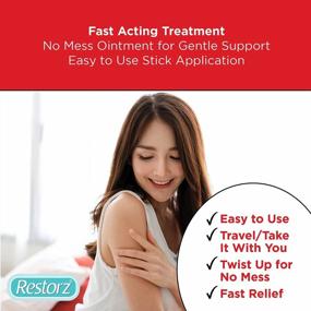img 2 attached to Get Fast Relief Anywhere With Restorz Hydrocortisone 1% Cream Treatment Stick (2 Pack) - Easy To Apply, Travel-Friendly Solution For Itches, Bites, Redness, And Rashes
