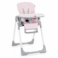 find the perfect comfort for your little ones with infans foldable high chair with adjustable backrest, footrest and seat height in pink logo