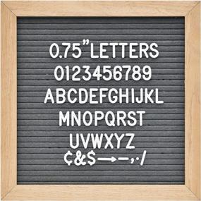 img 2 attached to 3/4 Inch Letters For Felt Letter Boards,294 Pieces Including Letters, Numbers & Symbols For Changeable Plastic Message Boards (White)