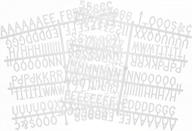 буквы 3/4 дюйма для фетровых досок для писем, 294 штуки, включая буквы, цифры и символы для сменных пластиковых досок для сообщений (белые) логотип
