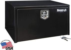 img 2 attached to 🔒 Black Steel Underbody Truck Box with T-Handle Latch by Buyers Products - 18x18x24 Inch