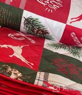 img 1 attached to Add Festive Cheer To Your Bedroom With TILLYOU'S Multicolor Printed Christmas Quilts And Pillowcases - Queen Size (90"X96") review by Jen Smith
