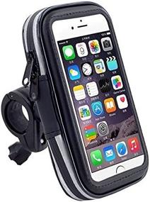 img 1 attached to Universal Touch Screen Bike Handlebar Phone Mount Case Holder Bag - iPhone 11/13 Pro Max, Samsung Galaxy S22 Plus/S21 FE/A52, Moto E/Z4/Z3 Play/G7/G6 Plus, OnePlus 9/8/6T