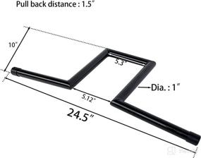 img 3 attached to WZLW Универсальный мотоциклетный руль Sportster