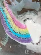 картинка 1 прикреплена к отзыву Rainbow Bath Bombs 2Pcs Gift Set, Ribivaul Handmade Bath Bombs With Natural Ingredients And Dreamy Rainbow, Bath Bomb With Rich Bubble, Great Gift For Birthday, Halloween, Thanksgiving, Christmas от Mark Holloway