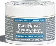 🌫️ powerful odor control with purelygreat charcoal deodorant (unscented) logo