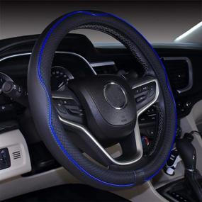 img 2 attached to 2019 New Microfiber Leather Car Extra Large 17 18 19 Inches Steering Wheel Cover For Big Trucks (17