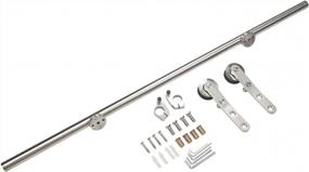 img 2 attached to 39.75 Inch Stainless Steel Sliding Library Ladder Hardware Kit - DIYHD (No Ladder Included)