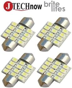 img 3 attached to 🔆 Jtech 4X 31mm (1.25") 12-SMD LED Bulb Festoon White Light DE3175 DE3021 DE3022 3175 - Bright & Reliable Automotive Interior Lighting Solution