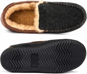img 1 attached to Memory Foam Moc Slipper For Men - RockDove Hearthfire Collection