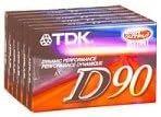 tdk 90 minute d90s6f discontinued manufacturer logo