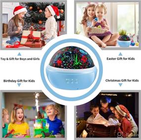 img 2 attached to 🌟 KEVAP Night Light for Girls: 360-degree Rotating Starry Night Light Projector for Babies, Ocean Wave Projector for Kids & Toddlers - Easter Birthday Gift for Children, Girls Bedroom