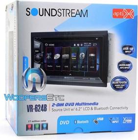 img 1 attached to 🚘 Soundstream VR-623B Bluetooth Car CD DVD Receiver with 6.2 Inch Touchscreen, High Resolution TFT LCD, Hands-Free Calls, Audio Streaming, USB, AUX, SD Card Inputs, LED RGB Colors, AM/FM Radio Stereo