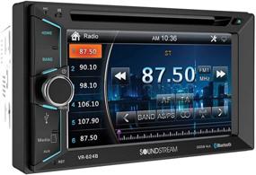 img 3 attached to 🚘 Soundstream VR-623B Bluetooth Car CD DVD Receiver with 6.2 Inch Touchscreen, High Resolution TFT LCD, Hands-Free Calls, Audio Streaming, USB, AUX, SD Card Inputs, LED RGB Colors, AM/FM Radio Stereo