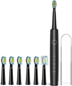 img 4 attached to 🪥 Waterproof Rechargeable Electric Toothbrush Scraper for Enhanced Oral Care