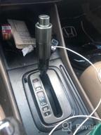 img 1 attached to Upgrade Your Car Shifting With Lunsom Automatic Shift Knob - Aluminum Alloy Shifter Lever Handle With Push Button And Long Gear Stick (Blue) review by Travis Oetting