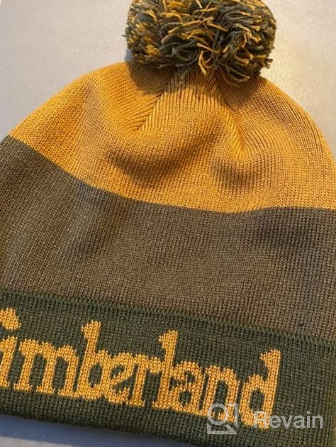 img 1 attached to 🧢 Timberland Boys' Logo Pom Hat: Stylish and Comfortable with Woven Label review by Justin Ellingson