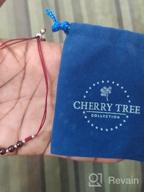 картинка 1 прикреплена к отзыву Регулируемый браслет с натуральными камнями чакры и серебряными разделителями на нейлоновом шнуре - бусины диаметром 6 мм, размеры 5"-6.5" для женщин/девочек/детей | Коллекция Cherry Tree от John Butler