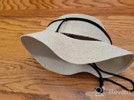 img 1 attached to Portable UPF 50+ Straw Sun Bucket Hats With Lanyard For Women - Perfect For Summer Beach, Fishing, Safari And Garden Activities review by Muhamed Hogan