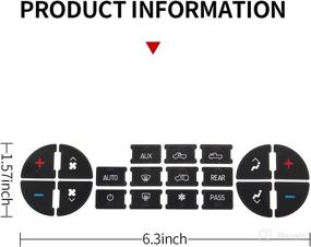 img 3 attached to Dash Button Repair Sticker Chevy Replacement Parts