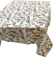 100% cotton butterfly tablecloth for home, restaurants & cafés – 60 x 84 rectangle/oblong - perfect for everyday dinners and special occasions like thanksgiving logo
