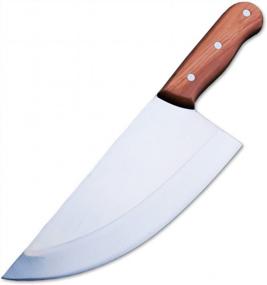img 4 attached to KOFERY 8-Inch Blade Handmade Forged Stainless Steel Butcher Knife Full Tang Big Meat Cleaver