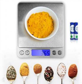 img 4 attached to PARTYSAVING Smart Digital Multifunction Stainless Steel Jewelry & Kitchen Food Scale, APL1358