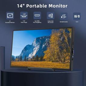 img 3 attached to Portable Monitor Bnztruk 1920X1080 Raspberry 14", 60Hz, Wall Mountable, Built-In Speakers, HDMI