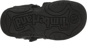 img 1 attached to 👶 Sandals - Timberland Adventure Two Strap Toddler Blackout Boys' Shoes