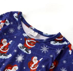 img 3 attached to 👗 Girls' Christmas Snowman Winter Dress with Toddler Sleeves