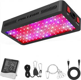 img 4 attached to Phlizon 900W LED Plant Grow Light Full Spectrum Daisy Chain Double Switch For Indoor Plants Veg And Flower-900W