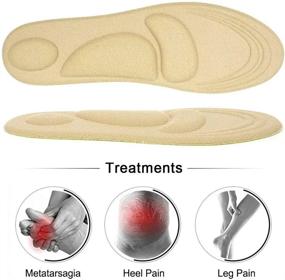 img 3 attached to Облегчите боль в ногах с помощью стелек Dr. Foot'S Arch Support Insoles - идеально подходит для лечения подошвенного фасциита, боли в пятке и многого другого!