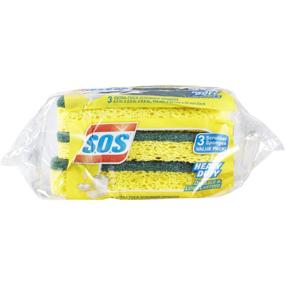 img 2 attached to Efficient Cleaning with S.O.S Heavy Duty Scrubber Sponge, 3 Count