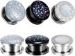 trendy and durable ear tunnels: tbosen 6pcs stainless steel screw fit plugs gauges set in 0g-1" (8mm-25mm) piercing jewelry logo