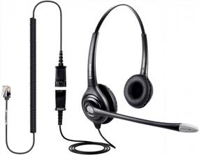 img 4 attached to 🎧 VoiceJoy Headset with Microphone and Quick Disconnect Cord for Enhanced Compatibility with Cisco IP Phones 794X, 796X, 797X, 69XX Series, and 8811, 8841, 8851, 8861, 8941, 8945, 8961, 9951, 9971, etc.