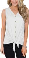 women's deep v neck cami shirt sleeveless blouse wrap spaghetti strap tank top summer size small to xx-large logo