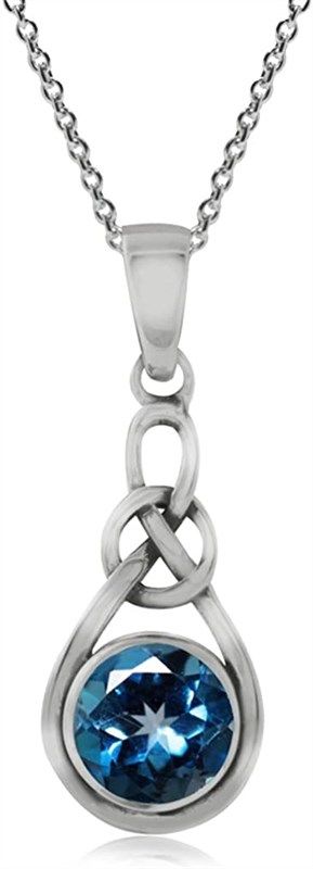 1 08ct genuine sterling pendant necklace 로고