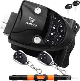img 4 attached to 🚪 2021 RV Keyless Entry Door Lock with Backlit Keypad - Includes 2 Fobs, Screwdriver, Keys, and Gasket - Ideal for 5th Wheel, Bumper Pull, Horse Camper