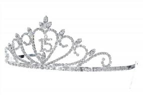 img 1 attached to Dazzle The Celebrant With SAMKY Crystal Quinceanera Crown For 15Th Birthday Party T1203