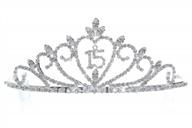 dazzle the celebrant with samky crystal quinceanera crown for 15th birthday party t1203 logo