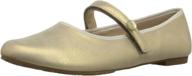 elephantito european ballet patent little girls' shoes via flats logo