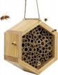 boost your garden's pollination with kibaga's handmade bamboo mason bee house - a haven for productive and peaceful bee pollinators! logo